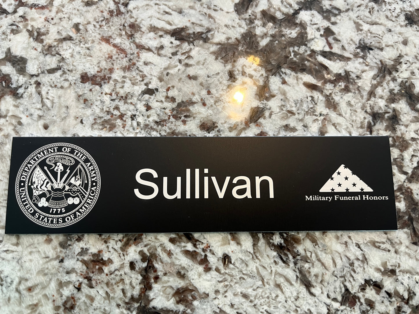 Aluminum Matte Black Locker tags